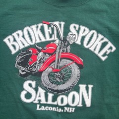 Vintage 2000 Laconia Motorcycle Rally Broken Spoke Saloon T-Shirt