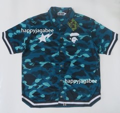 A BATHNIG APE Men’s COLOR CAMO WARM UP SS SHIRT 1M30132314 bz