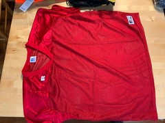 Russel red mesh t shirt short sleeve size 3x