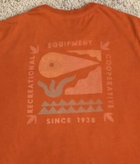 REI Co-op Recreational Equipment Cooperative Men’s Orange T-Shirt Size Medium
