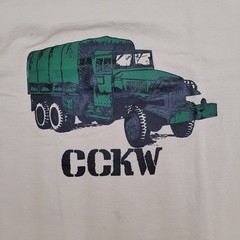 Vintage 80s CCKW Cargo Truck Shirt Small 18×26 Military Army USA