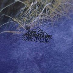 Vintage The Mountain Owl T-Shirt Hand Dyed NEW w/ TAGS Mens XL Blue Y2K 1999