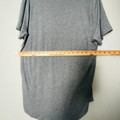 Hollister Shirt Men’s Large Gray Curved Hem Casual Outdoorsy Minimalist Plain