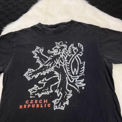 Czech Republic Shirt Mens Small Graphic Lion Crest National Team Souvenir Tee