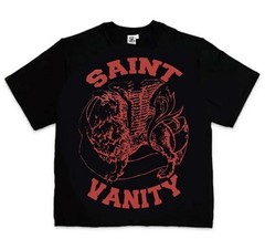 Saint Vanity Griffin Tee T-Shirt Black / Red Size Small NWT