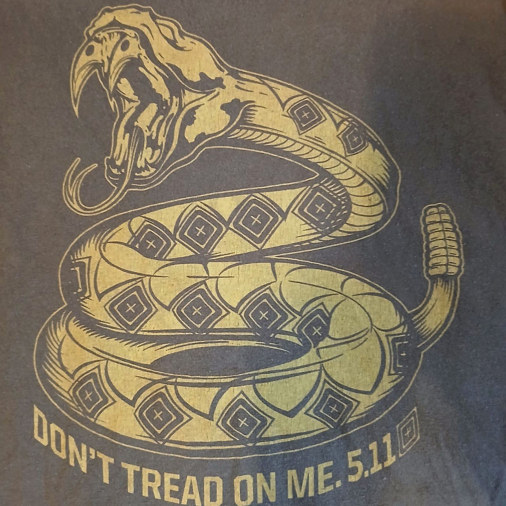 5.11 Tactical Gadsden Snake Don’t Tread on Me 2XL Long Sleeve Shirt Rattlesnake