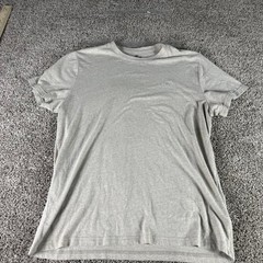 Hollister Mens Must-Have Collection Grey Heather Embroidered Logo T-Shirt Large