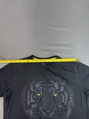 Old Navy Active Tiger Face Mens T Shirt Size Small Black Graphic Print