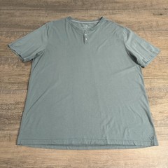 Free Fly Mens Henley T-Shirt Size (XL) Light Green Bamboo Viscose Blend EUC B9