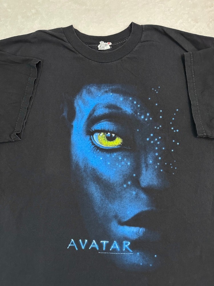 Vintage 2000s 2009 Avatar Movie RealD 3D Promotional Theatre Release T-Shirt XL