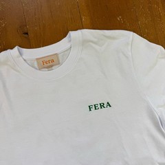 Fera Made To Last White Green Organic Cotton T Shirt Size Medium