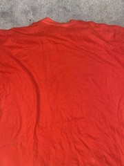 Vintage Lee Jeans CLASSIC LOGO T Shirt Red XL Rare Single Stitch