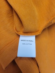 $135 New LEFT COAST TEE Henley Collared L/S Shirt Men XL X-LARGE Orange COTTON