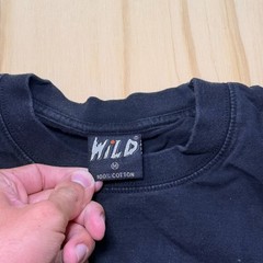 Vintage 90s Wild Wolf Double Sided Graphic T-Shirt Black Nature Mens Size Medium