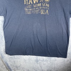 Hawx Men’s Blue Short Sleeve Work Gear USA Size 2XL Everyday Casual Cotton Blend