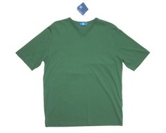 Kired by Kiton NWT $295 Green Crepe Cotton Short Sleeve V-Neck T-Shirt M (50 IT)