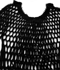 Fishnet Mesh Long Sleeve Top Unisex Rave Punk Gothic Festival Shirt Streetwear