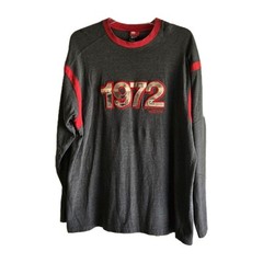Ecko Unltd. Vintage Long Sleeve Gray And Red Shirt T-shirt Mens XXL 1972 Cotton