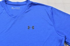 Under Armour HeatGear Men’s XXL Blue Short Sleeve V-Neck Loose Fit Workout Tee