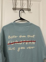 Baby Blue Rastah Pakistan Oversized Streetwear Tee Shirt Size Men’s Medium M