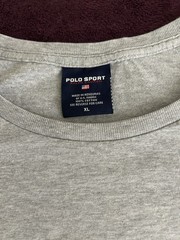 VTG 90s Polo Ralph Lauren Sport Long Sleeve Logo Graphic Shirt-XL-Y2K-Excellent