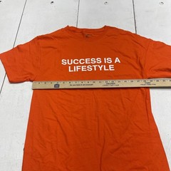 Fashion Nova Success Is A Lifestyle Shirt Mens Medium Orange Graphic Tee Quote
