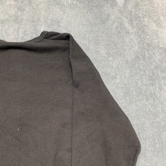Uniqlo Shirt Mens XL Black Cotton Waffle-Knit Long Sleeve Henley Neck Casual