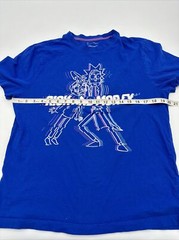 Rick And Morty T-Shirt Youth Boy X-Large Blue Graphic Print…#3877