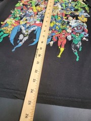 DC Comics Originals T Shirt Adult Medium Black Superhero Batman Flash Superman