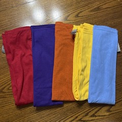 Gilden Heavy Cotton T-shirts Multicolors Size Large No Pocket Set Of Five