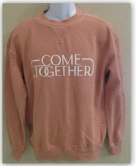 Come Together Graphic Crew Pullover Sweatshirt S M XL APRICOT Goodfellow & Co.