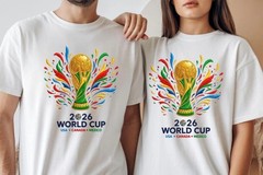 World Cup 2026 Soccer Fan Apparel Unisex T-shirt ‘Printed on Front and Back’