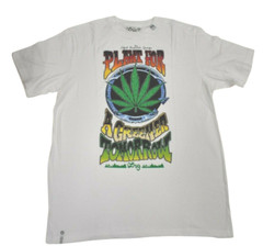 Lifted Research Group LRG Mens Plant For A Greener Tomorrow Weed White Shirt NWT