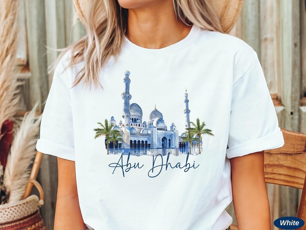 Abu Dhabi T-Shirt Travel Gift for UAE Trip Lovers Souvenir Tee