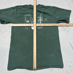 Men’s Starbucks T-Shirt Green Solid M Coffee Cafe Drip Espresso Spell-Out Logo