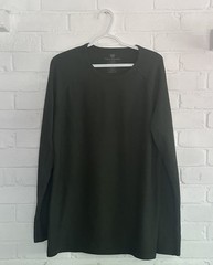 Mack Weldon Shirt Men Thermal- Extra Large Green Long Sleeve Crewneck Pullover