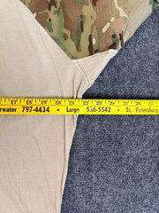 TRU-SPEC Tactical Combat Shirt Mens Tan Camo Cordura Baselayer Ripstop Size L