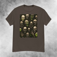 Infernal Radioactive Skulls Horror T-Shirt Men’s S-2XL