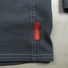 Bulwark Shirt Mens Large Gray Henley FR Fire Resistant IQ Westex Pocket Cat 2