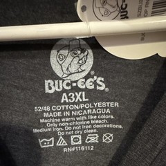Buc-ee’s Men’s 3XL Black Texas Logo Graphic Print Short Sleeve Crew Neck Tee
