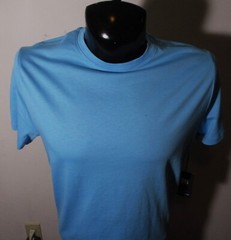 DANIEL HECHTER Paris Blue 100% Pima Cotton Sht Sleeve T-Shirt Size M NWT
