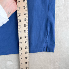 PASSPORT Shirt Mens M Blue Heavyweight Comfort Stretch Travel Pocket Tee