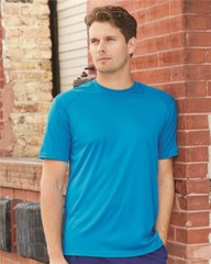 Badger B-Core T-Shirt with Sport Shoulders 4120 S-4XL Moisture Wicking Polyester