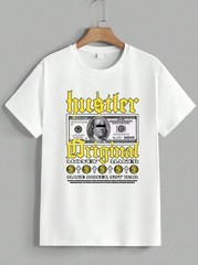 Hustler Original Graphic T-Shirt Money Maker Streetwear Urban Tee Hip Hop Unisex
