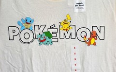 Unisex Old Navy Pokemon Gender-Neutral Graphic T-Shirt MEDIUM Creme NEW TAG