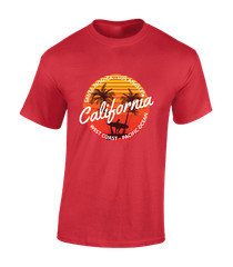 CALIFORNIA WEST COAST MENS T SHIRT COOL SUMMER BEACH HOLIDAY CLOTHING TOP