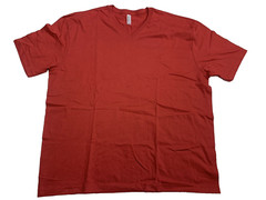 American Apparel Sustainable Collection Unisex Vneck T-shirt 100% cotton Red 2XL