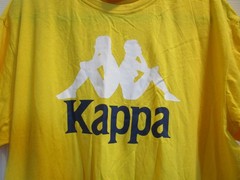 KAPPA AUTHENTIC ESTESSI S/S YELLOW/BLUE T-SHIRT SIZE XXL NEW