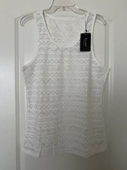 Rexcyril Men’s Mesh Sleeveless See Through Stringer Tank Top Muscle Tee Size S