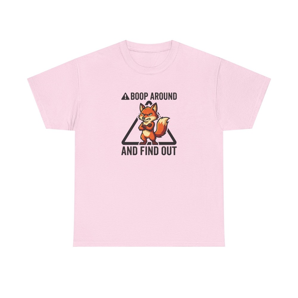 Boop Around and Find Out T-Shirt Funny Furry Fox Wolf Gamer Graphic Tee